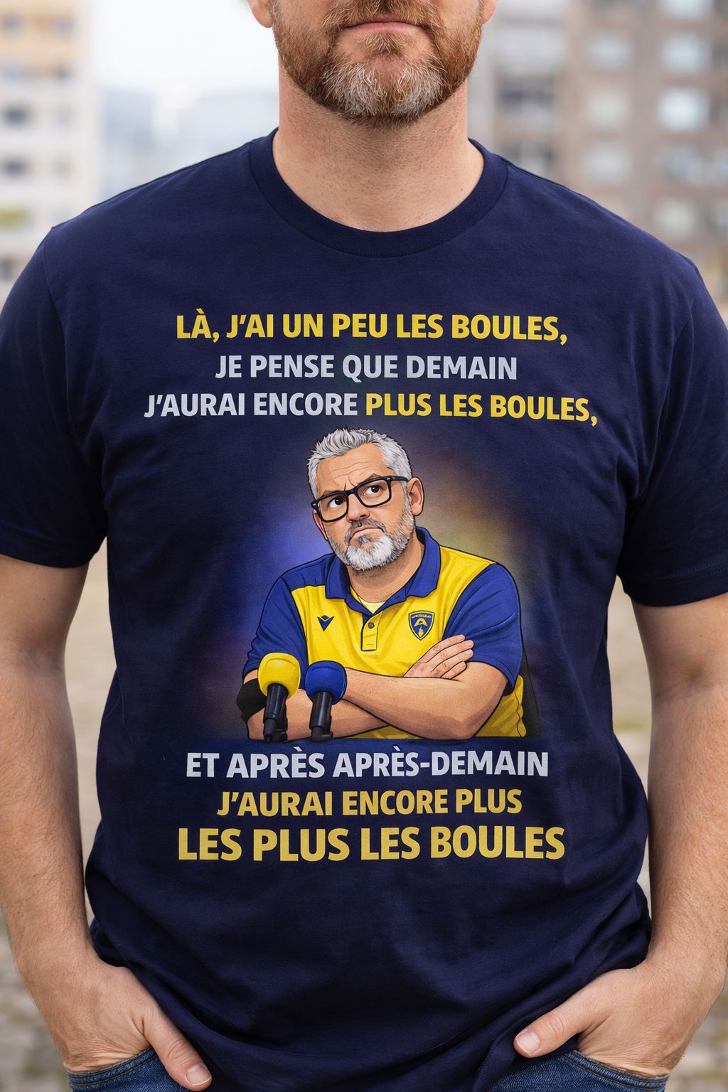 🏉 T-Shirt Humoristique Rugby "J'ai un peu les boules"