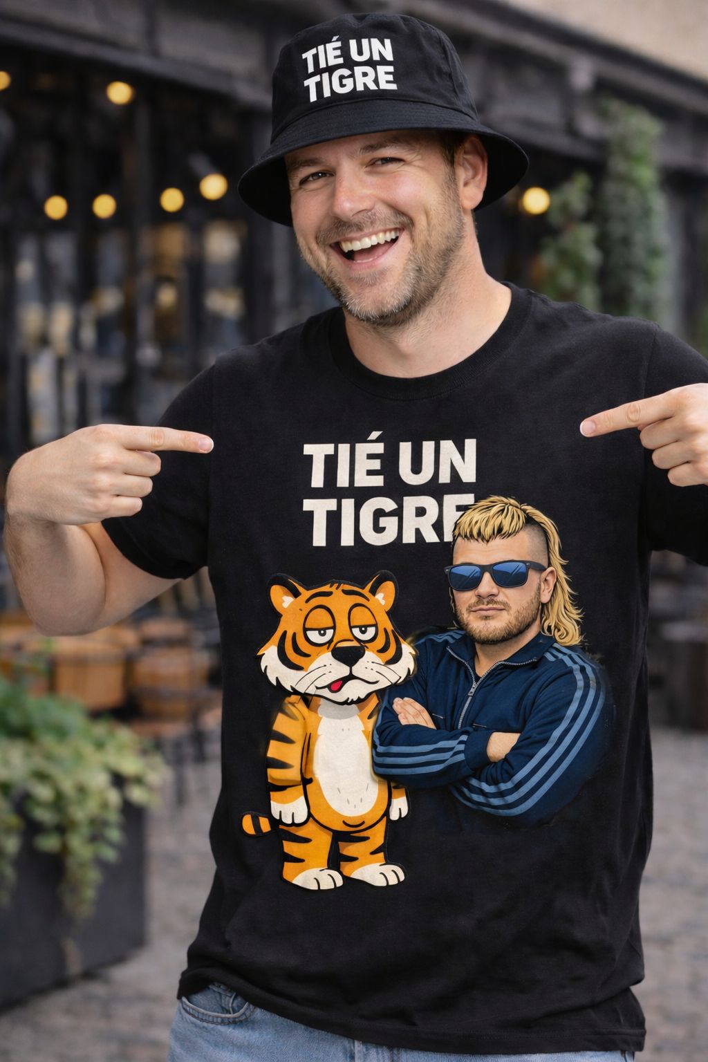 🐯 T-Shirt Humoristique Meme – “Tié un Tigre”